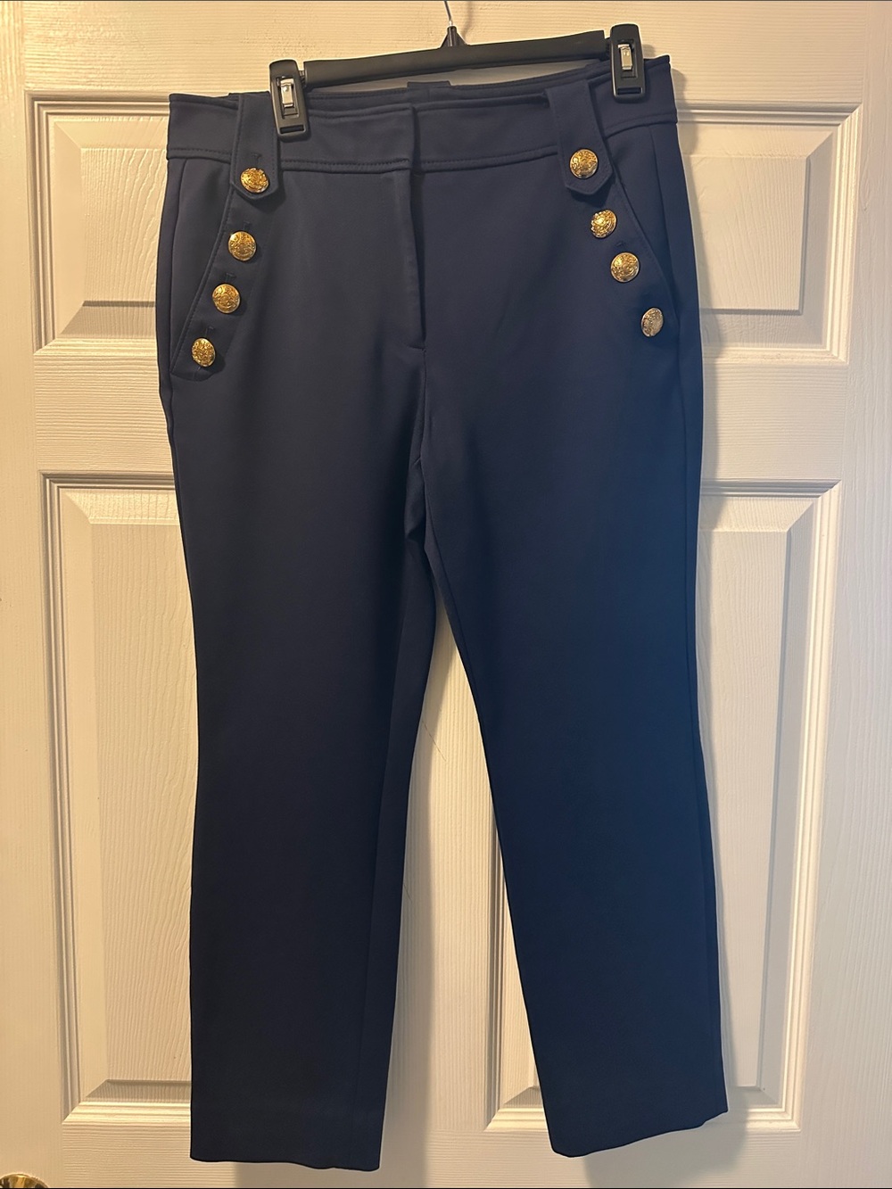WHBM White House Black Market Jolie Straight Sailor Style Ankle Pants - Size 10